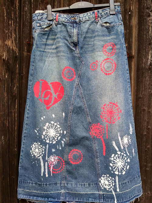 Denim sukně maxi -red misch masch -recy — foto 1