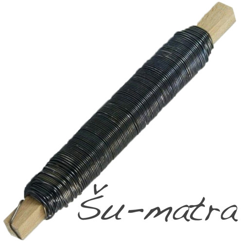 Vázací drát černý, žíhaný, 0,68 mm, 35 m na dřívku