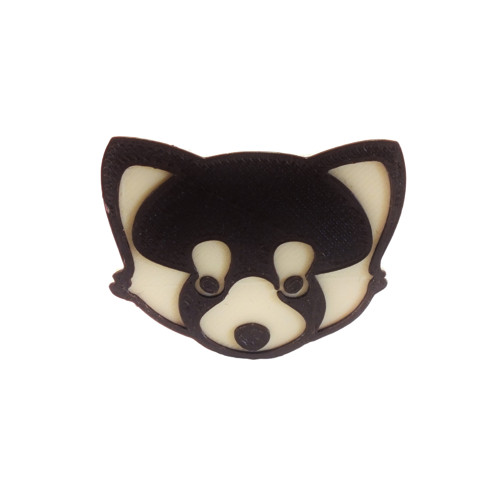 Panda červená ivory/chocolate brown