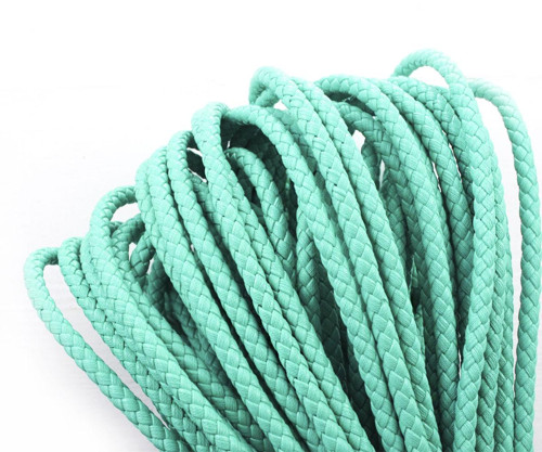 Šňůrka z umělé kůže, PU faux leather, kulatá,