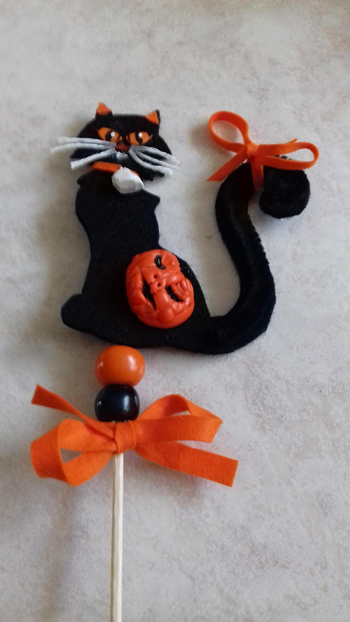 Halloweenská kočka - zápich — foto 1