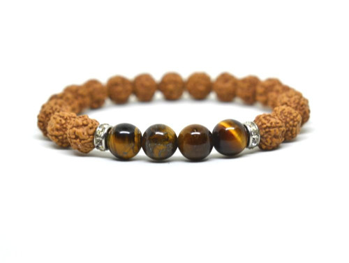Yoga náramek - RUDRAKSHA / TYGŘÍ OKO