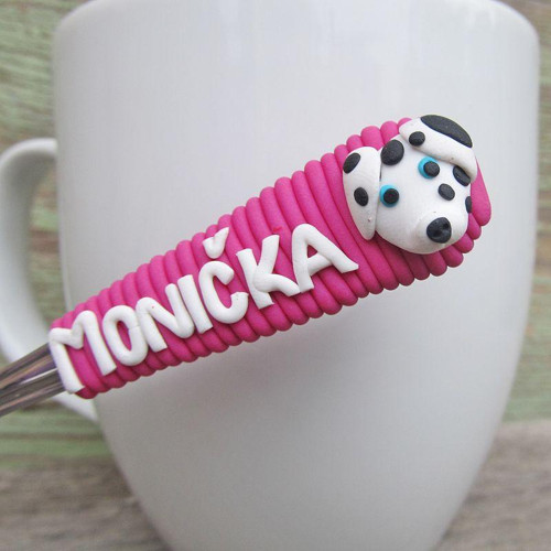 Dětská lžička se jménem a pejskem na přání
