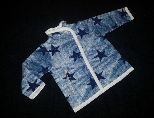 Dětský kabátek-hvězdný jeans — foto 1