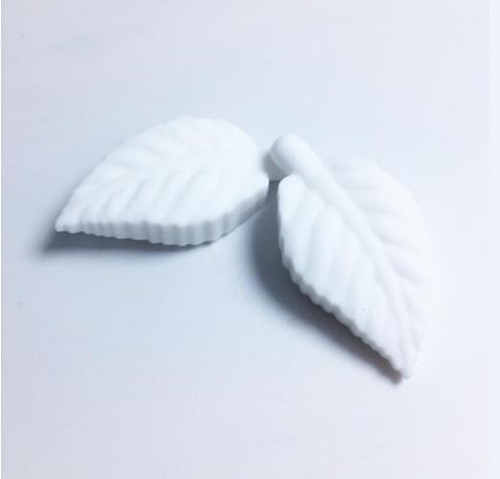 Kousátko silikonové LÍSTEČEK 50mm (1ks) - white
