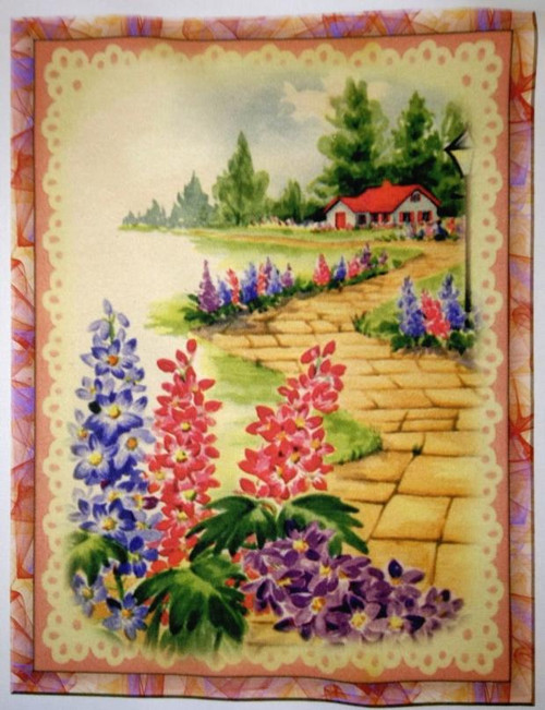 Bavlněná látka - panel 23 x 30 cm — foto 1