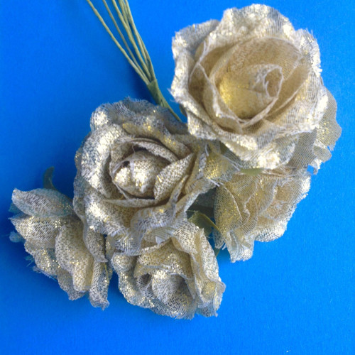 Kytičky, sada 3 ks , 3,5 cm, lesk — foto 1