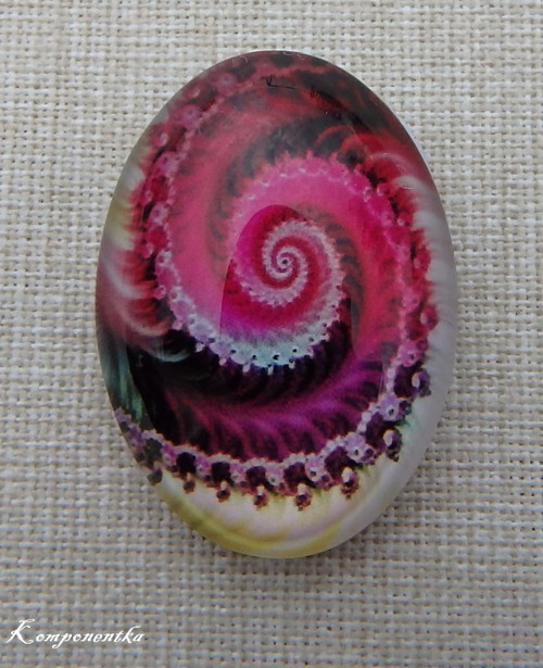Kabošon ornament 18x25mm 1kus
