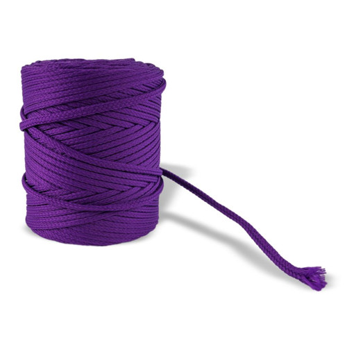 Oděvní šňůra - fialová 100% Polyester, 4 mm