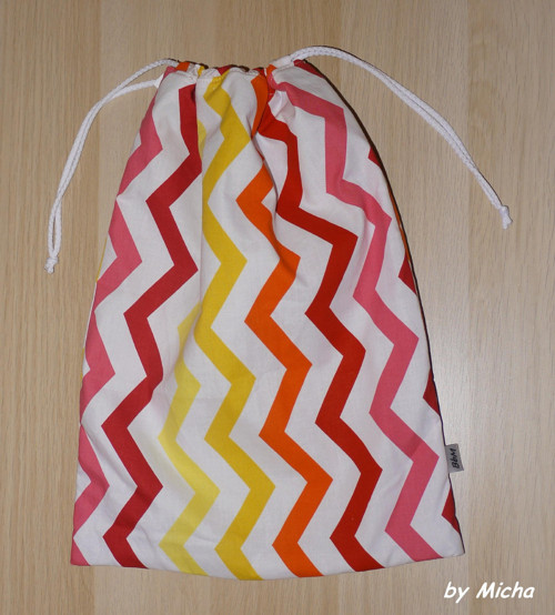 Zig Zag - Lněný pytlík na chleba — foto 1