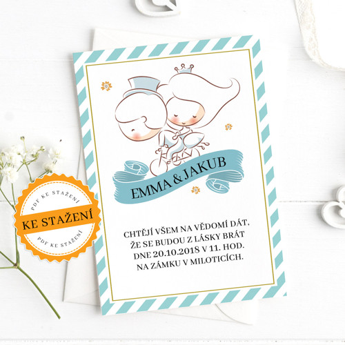 Svatební oznámení - Emma (PDF)