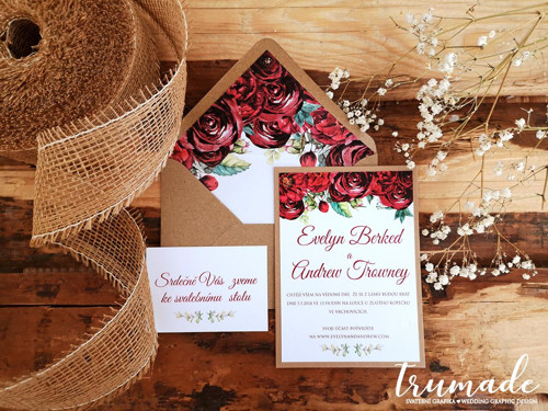 Svatební oznámení - Red rustic — foto 1