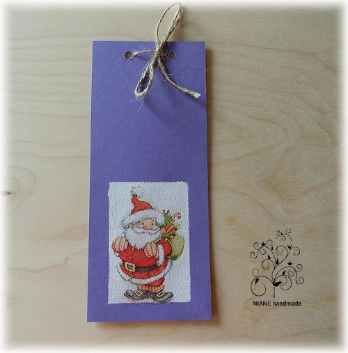 Ozdobná obálka na peníze - Santa