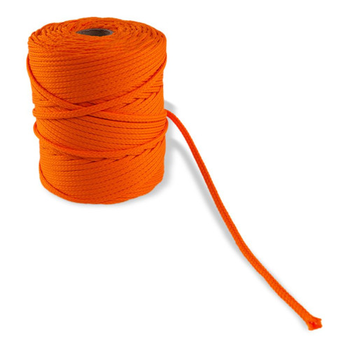 Oděvní šňůra - oranžová, 100% Polyester, 4 mm