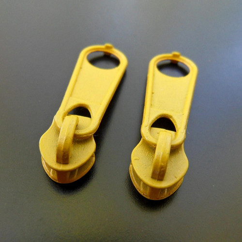 Jezdec pro zip 3 mm hořčicově žlutý - 2 ks