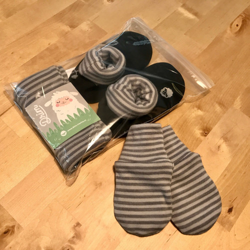MERINO set Pink stripes (na objednávku) — foto 1