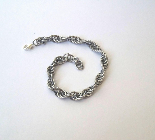 Spiral chain náramek - Stříbrný — foto 1