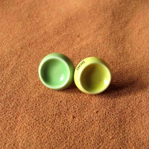 Naušnice - mini psí misky - porcelán — foto 1