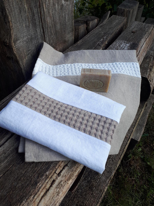 Lněná osuška a ručník Pure Linen I