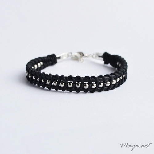 Černý náramek WRAP BRACELET