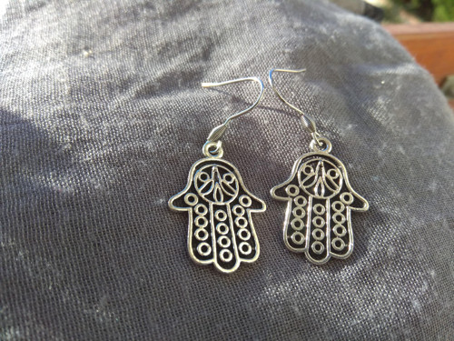 Náušničky-"Ruka Hamsa" — foto 1
