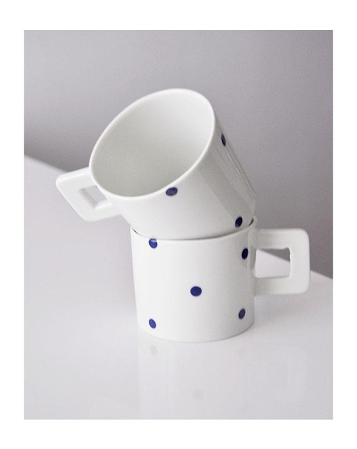 Autorský porcelánový hrnek - "de'form_dots (:"
