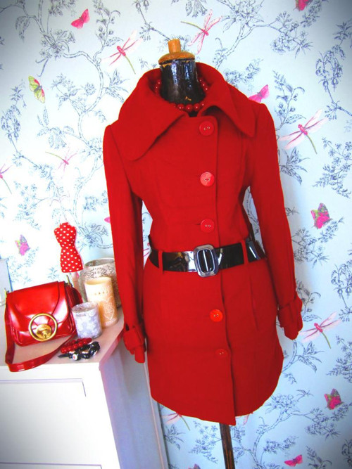 Kabátek retro red — foto 1