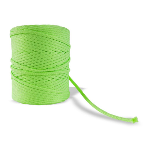 Oděvní šňůra - zelená 01, 100% Polyester, 4 mm