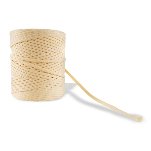 Oděvní šňůra - slonová kost, 100% Polyester, 4 mm