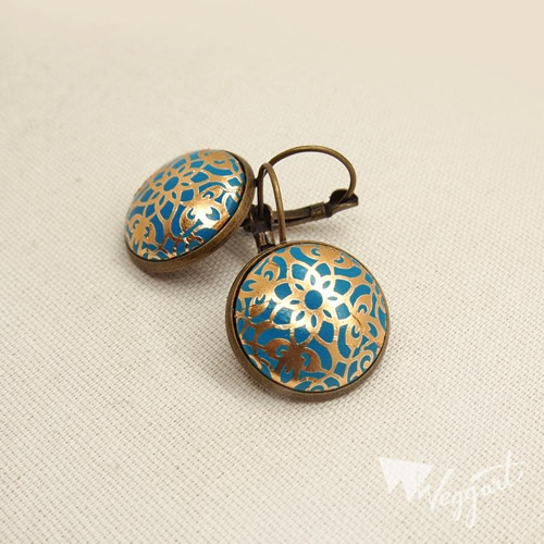 Rosette - Náušnice starobronz — foto 1