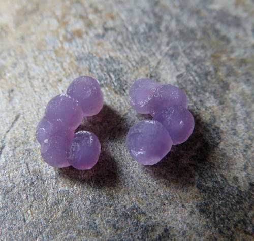Třpytivý Grape Chalcedon Indonésie, pár č.2 — foto 1