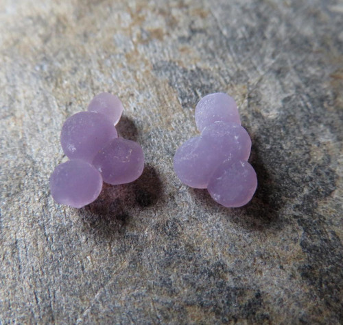 Třpytivý Grape Chalcedon Indonésie, pár č.4 — foto 1