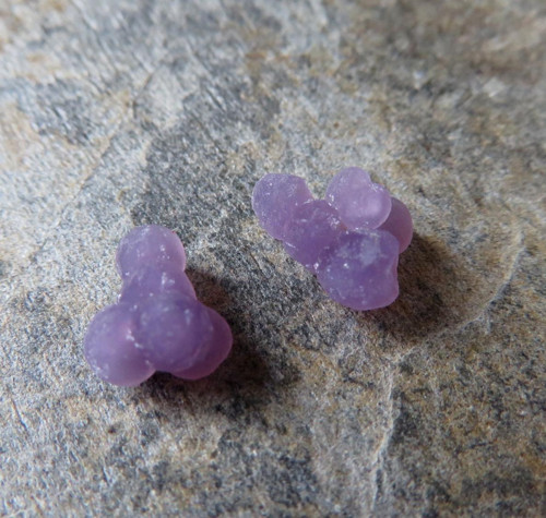 Třpytivý Grape Chalcedon Indonésie, pár č.6 — foto 1