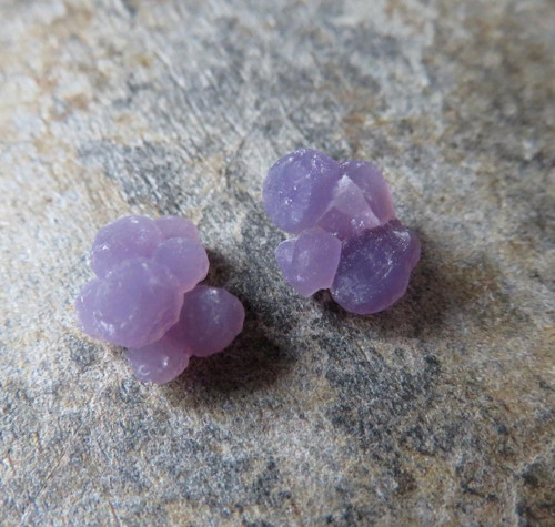 Třpytivý Grape Chalcedon Indonésie, pár č.7 — foto 1