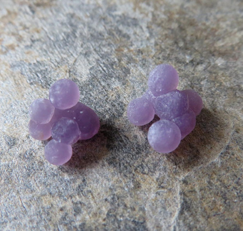 Třpytivý Grape Chalcedon Indonésie, pár č.8 — foto 1