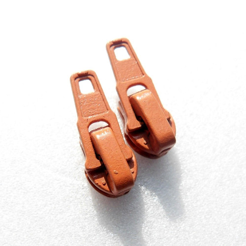 Jezdec pro zip 3 mm rezavě hnědý - 2 ks