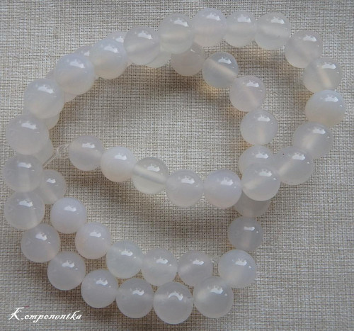 Korálkyz Bílého Jade 6mm 4kusy