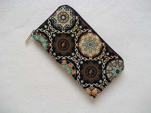 Obal na mobil - Slon, mandala ( 18 cm)