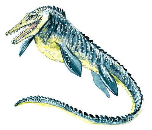 Mosasaurus - pra-žraloko-krokodýl - nažehlovačka