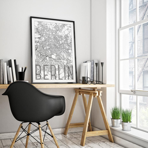 BERLÍN, 50x70cm, elegantní, bílý