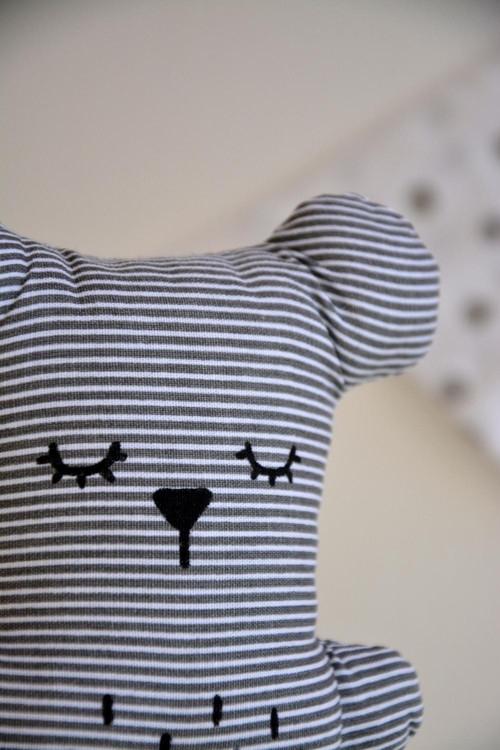 Wide Bubu Bear Mini grey stripes — foto 1