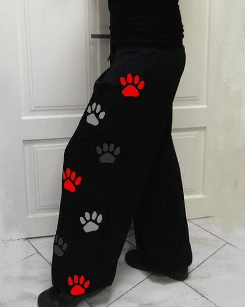Taneční tepláky s tlapkami no.6 , vel.2XL -3XL