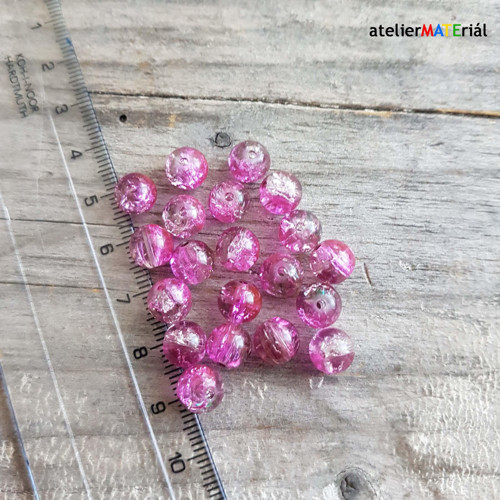 Skleněné korálky - práskačky - 20 ks — foto 1