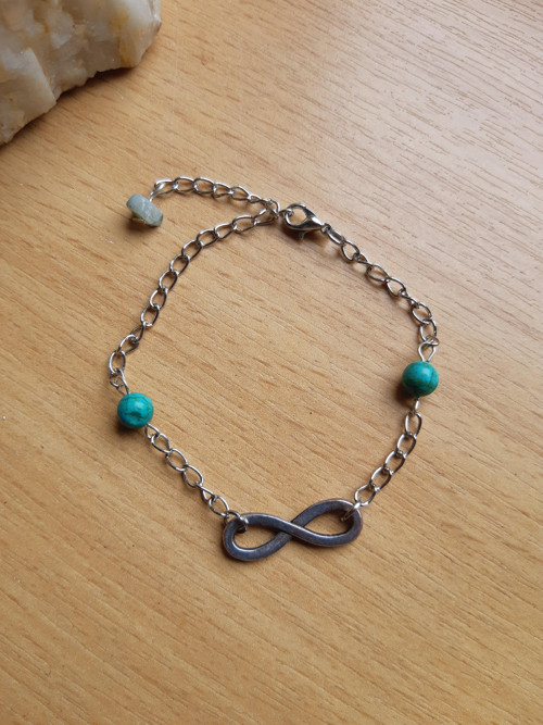 Náramek Infinity S Tyrkenitem