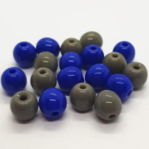 Korálky broušené, 7mm, mix, 19ks