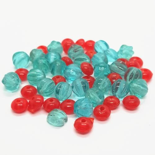 Korálky broušené, 5-7mm, mix, 50ks