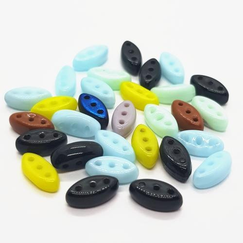 Korálky broušené, 7mm, mix, 30ks