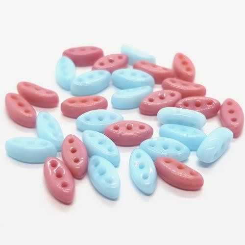 Korálky broušené, 7mm, mix, 30ks