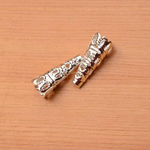 Kaplíky - stříbro - 9x22mm — foto 1