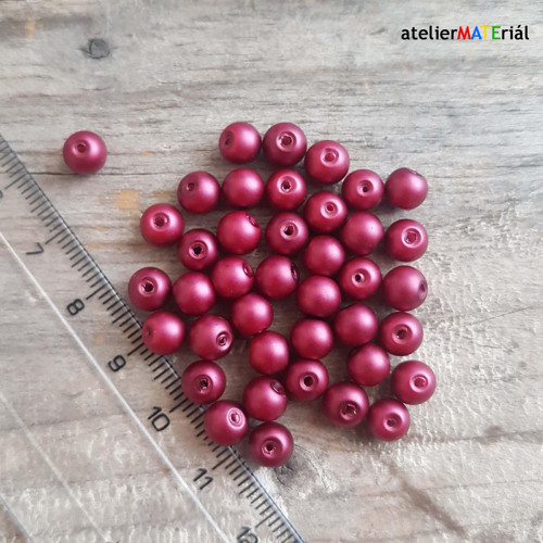Voskové perle 6 mm 40ks — foto 1